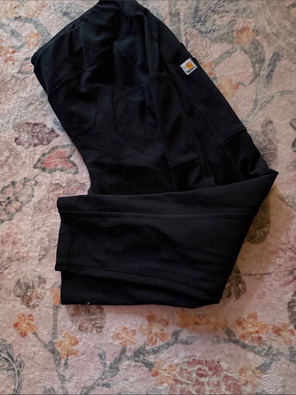 Carhartt womens Black Performance Leggings side pockets